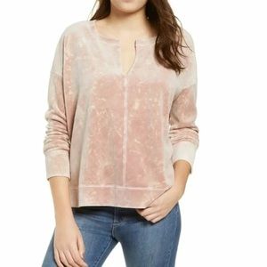 BP Blush Velour Sweater